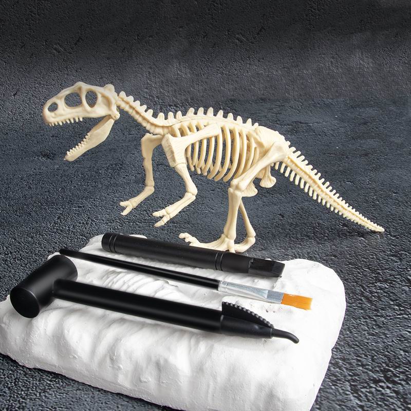 跨境 考古玩具恐龙化石儿童diy手工盲盒拼装恐龙挖掘考古玩具批发